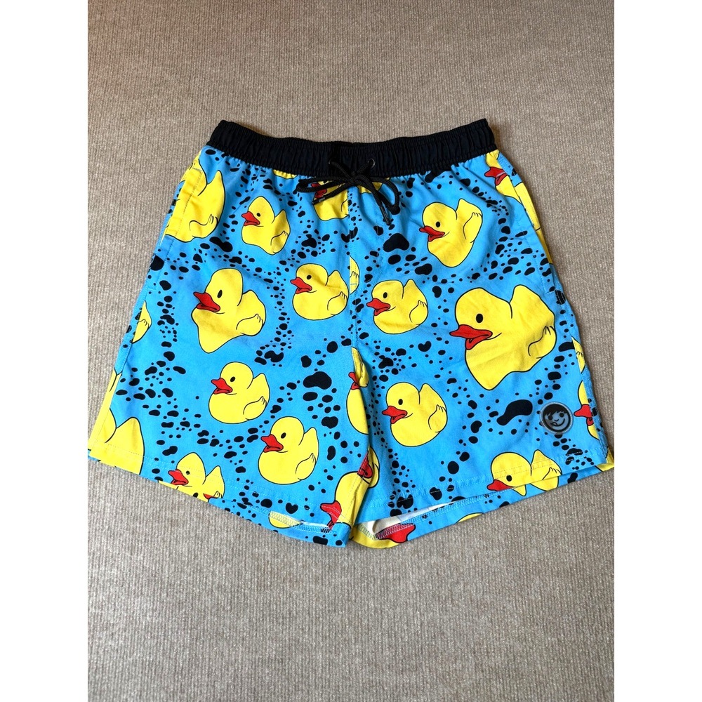 Neff Blue Swim Trunks Shorts  with Rubber Duckies Size‎ Large No Liner